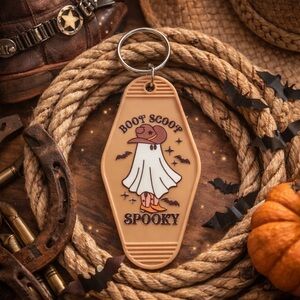 3/$15 Boot Scoot Spooky Motel Keychain
